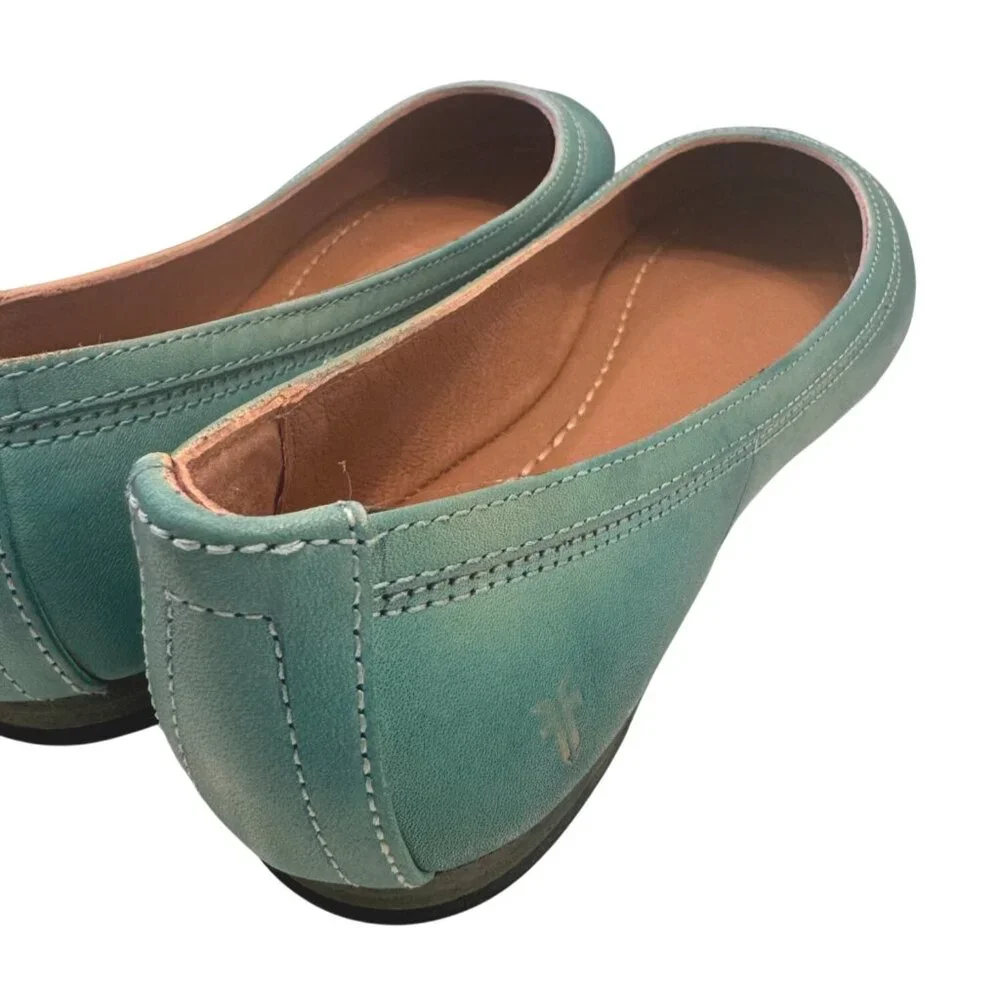 Frye Carson Ballet Flat Size 6 M Turquoise NWB Slip On Flats